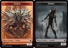 Goblin (18) // Zombie (15) Token - Foil